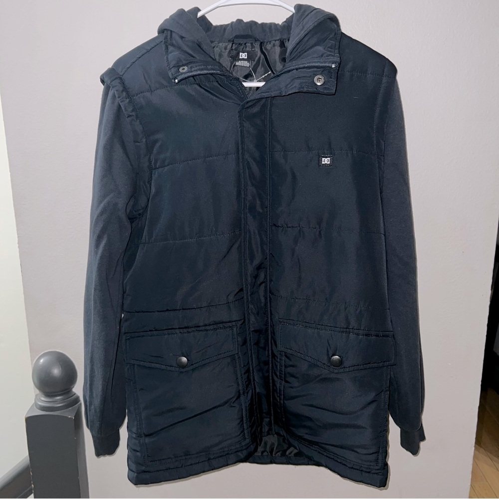 DC Men’s Zip-Up Sweatshirt Vest/Jacket – Size Small
